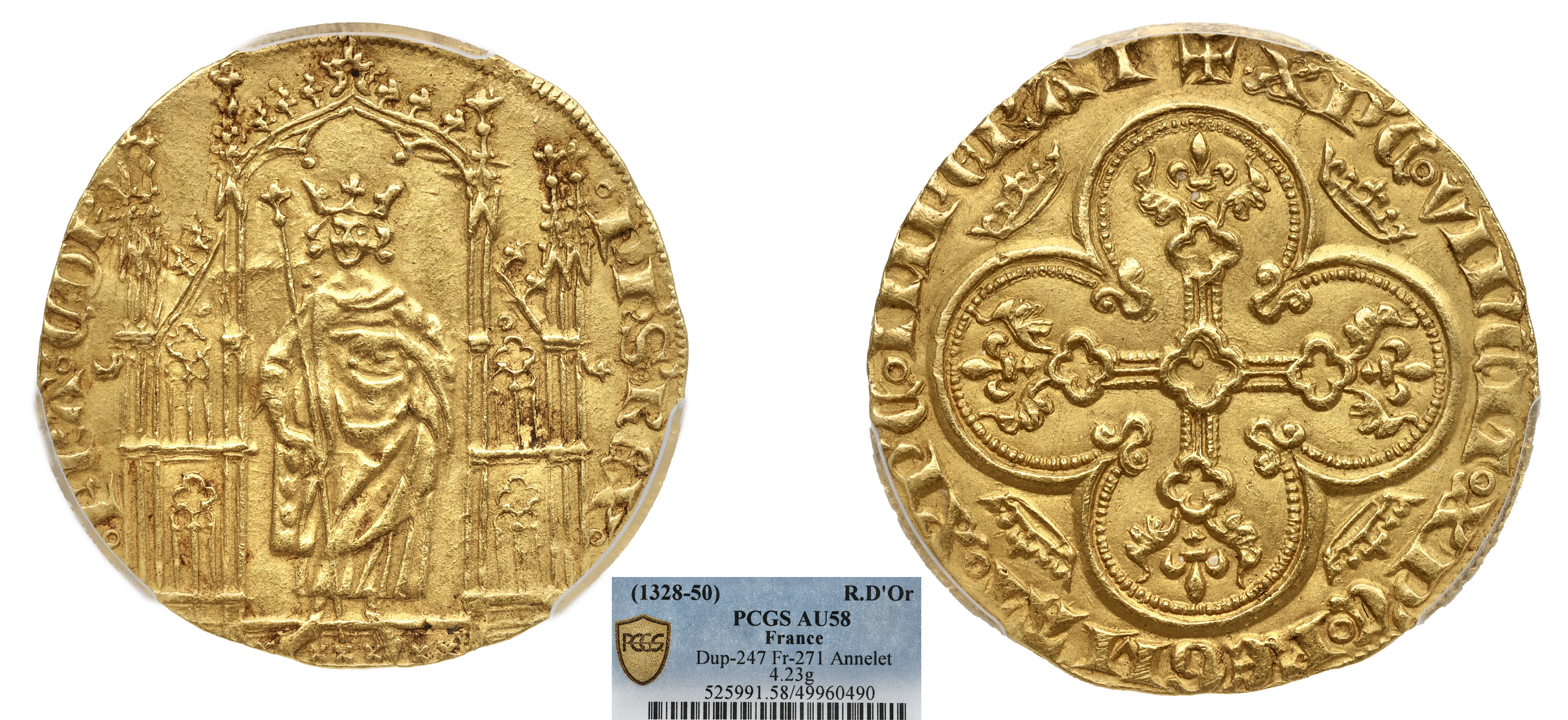 FRANCE - PHILIPPE VI - ROYAL D'OR - PCGS AU58
